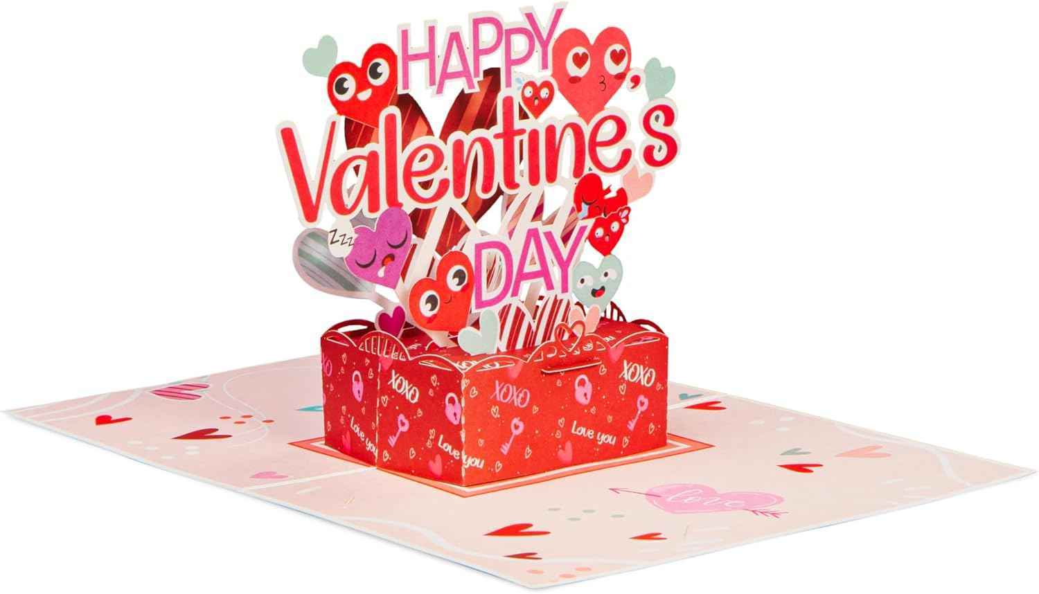 Happy Valentines Day Pop Up Card - Frndly 5" x 7"