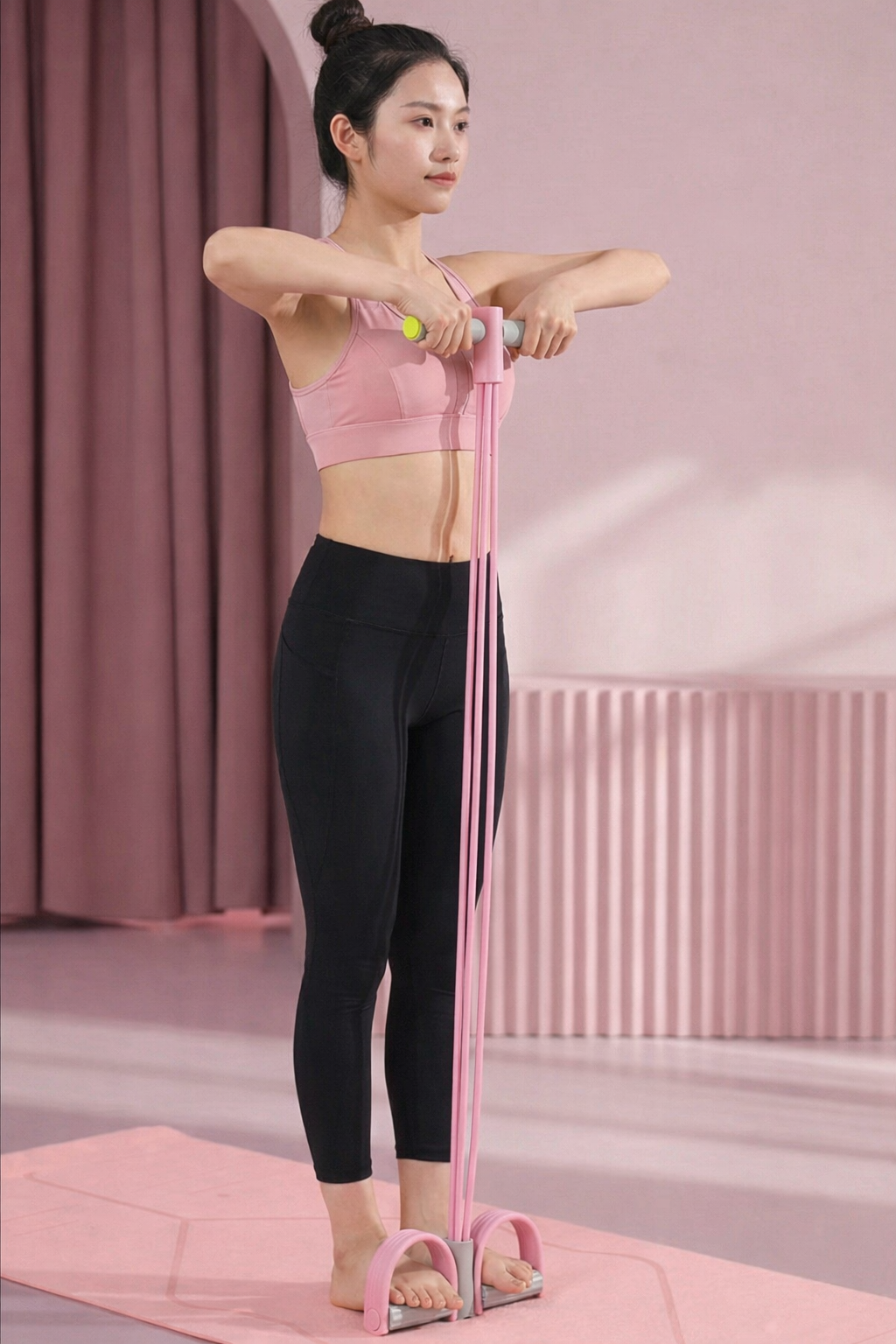 Foot Resistance Bands Set (9.8 × 7.9 in) – Pull Bands for Leg, Arm & Chest Workouts | Home Gym Exercise Equipment