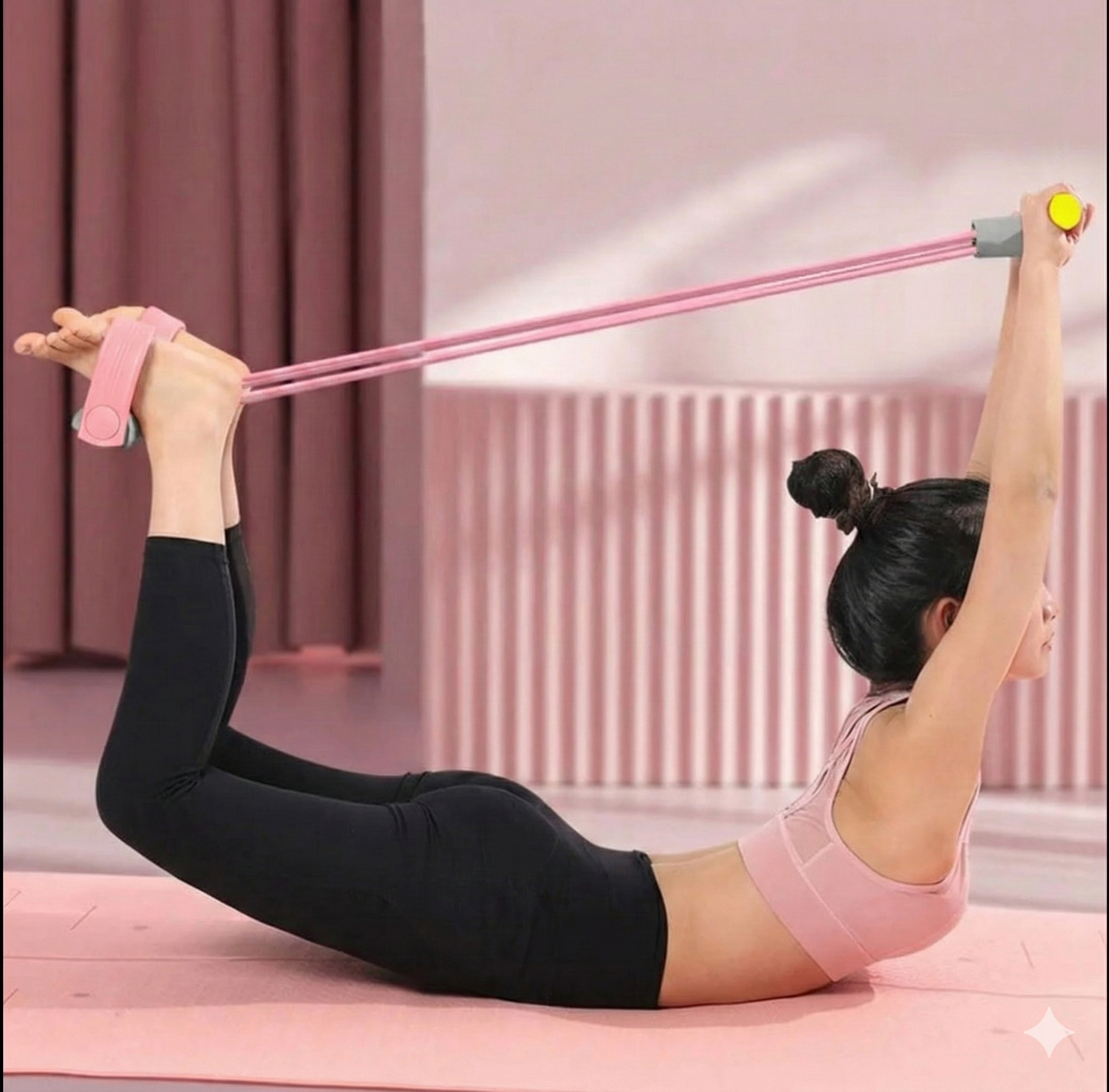 Foot Resistance Bands Set (9.8 × 7.9 in) – Pull Bands for Leg, Arm & Chest Workouts | Home Gym Exercise Equipment