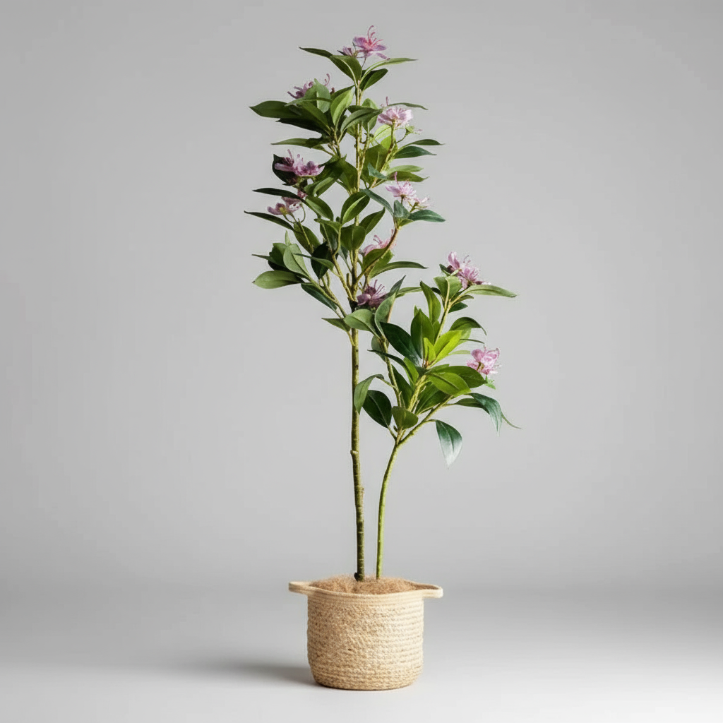 Large Artificial Ficus & Fiddle Leaf Tree – 80/120cm Faux Banyan Plant for Home & Garden Décor