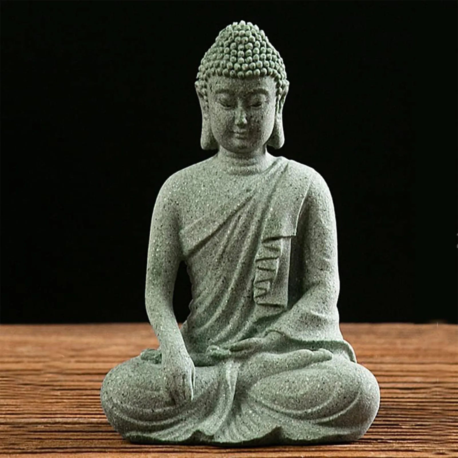 Stone Buddha Statue – Creative Tabletop Ornament for Meditation, Home Décor & Housewarming Gift