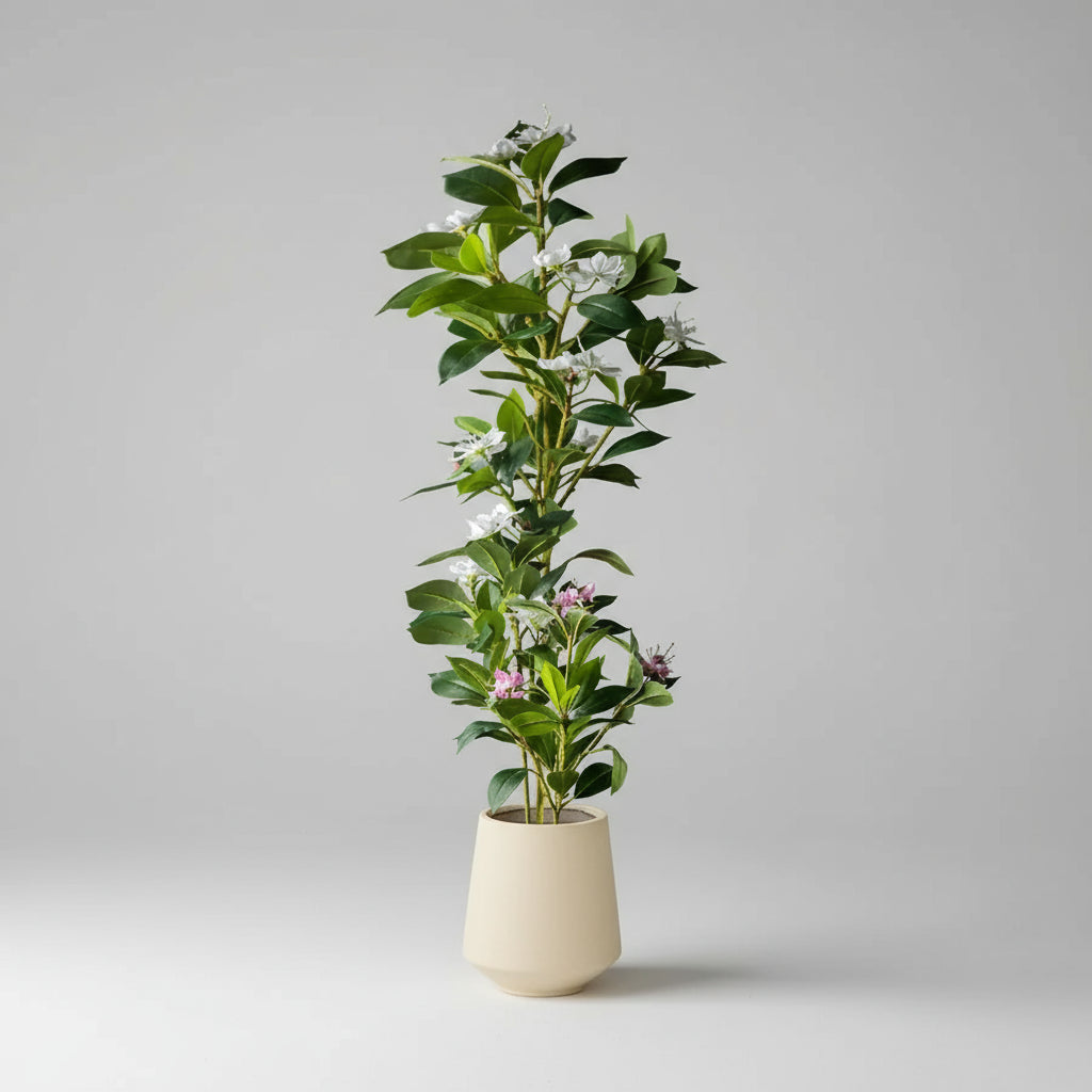 Large Artificial Ficus & Fiddle Leaf Tree – 80/120cm Faux Banyan Plant for Home & Garden Décor