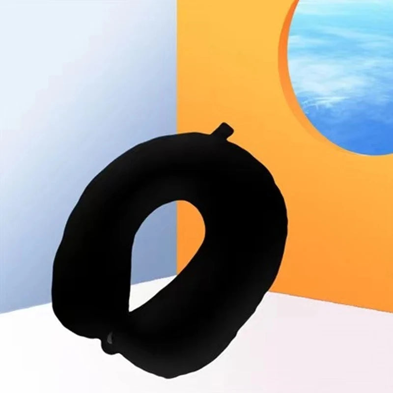 Plush U-Shaped Travel Neck Pillow – Comfortable Nap Pillow for Driving & Flights