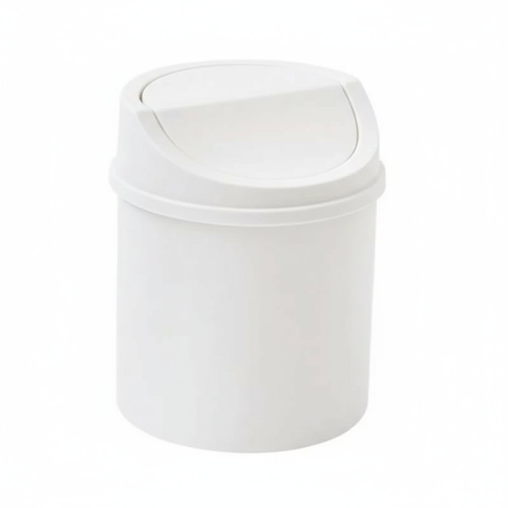 Mini Desktop Trash Bin – Small Covered Waste Can for Bedroom & Workspace