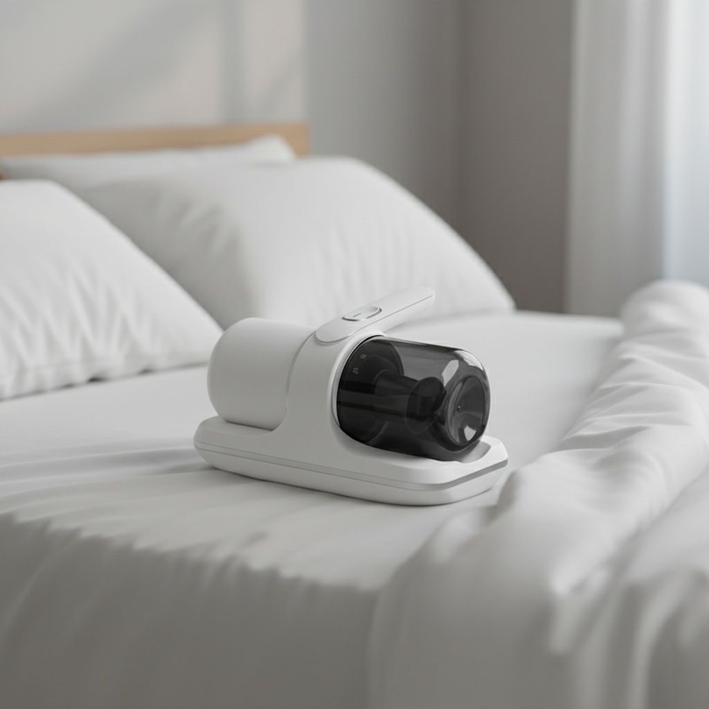 Wireless Handheld Vacuum Cleaner – Portable Bed & Pet Hair Remover with Strong Suction Power