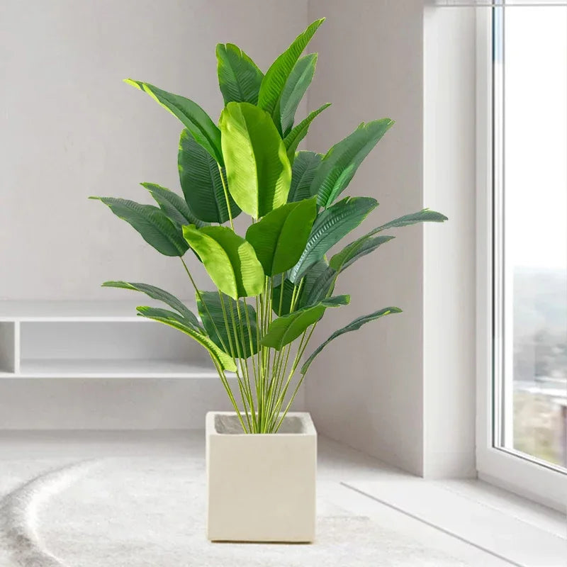 Artificial Tropical Palm & Monstera Plant – Large Decorative Greenery