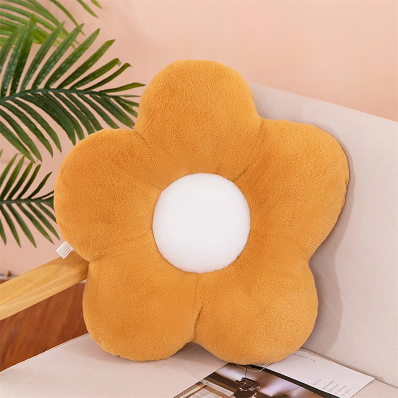 Five-Petal Flower Cushion - Throw Pillow