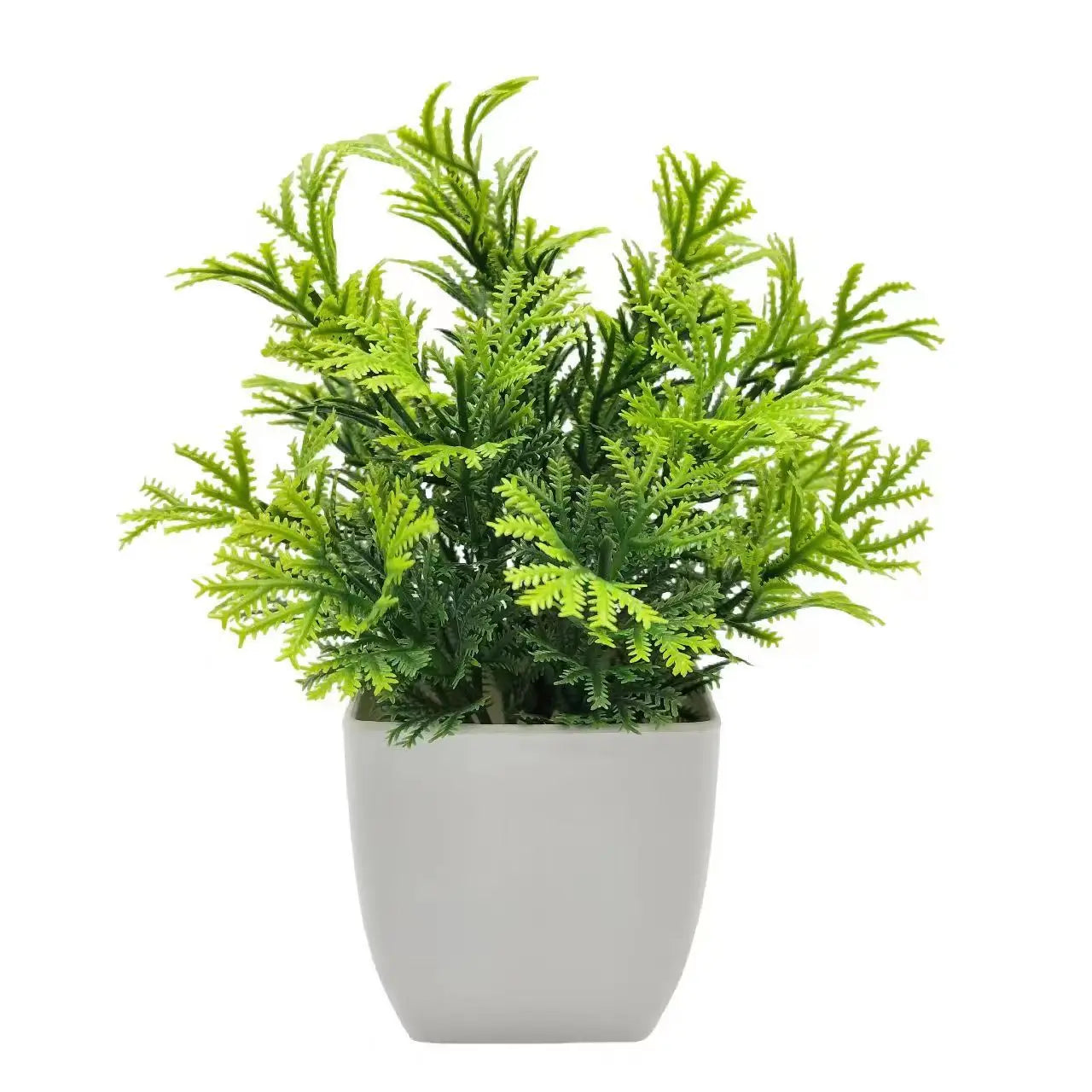 Artificial Potted Plant – Faux Greenery in Plastic Pot for Home, Desk & Bedroom Décor 1pc