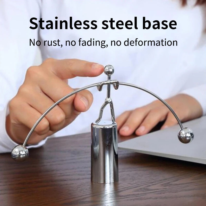 Creative Balance Pendulum Desk Sculpture – Newton’s Physics Motion Decor for Office, Study & Graduation Gift