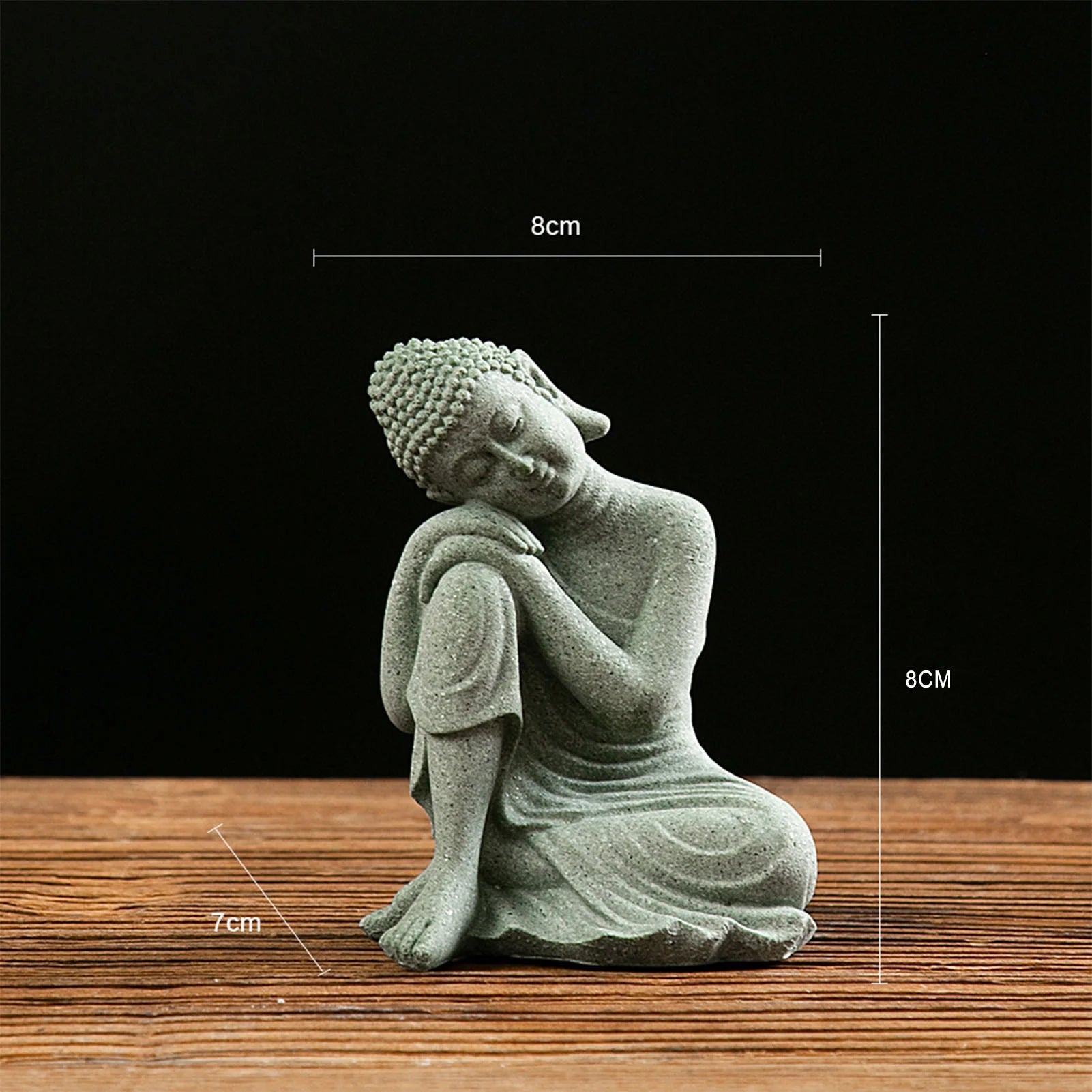 Stone Buddha Statue – Creative Tabletop Ornament for Meditation, Home Décor & Housewarming Gift