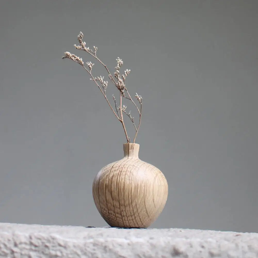 Rustic Handmade Wood Vase