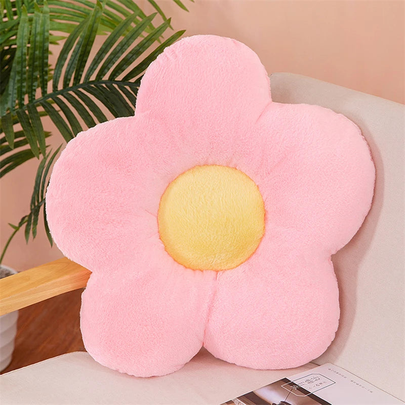 Five-Petal Flower Cushion - Throw Pillow