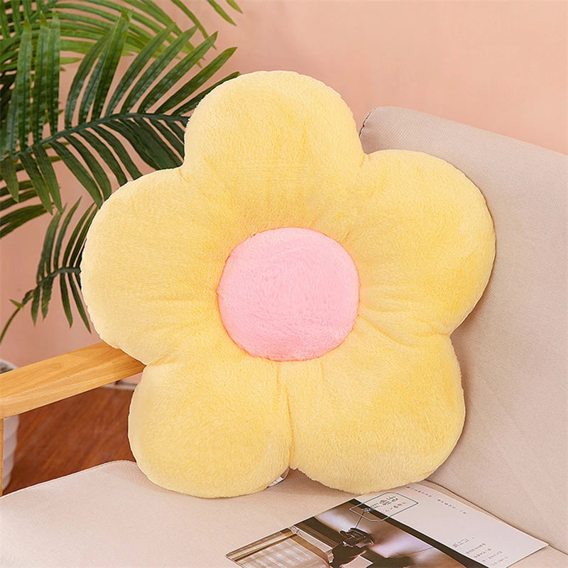 Five-Petal Flower Cushion - Throw Pillow