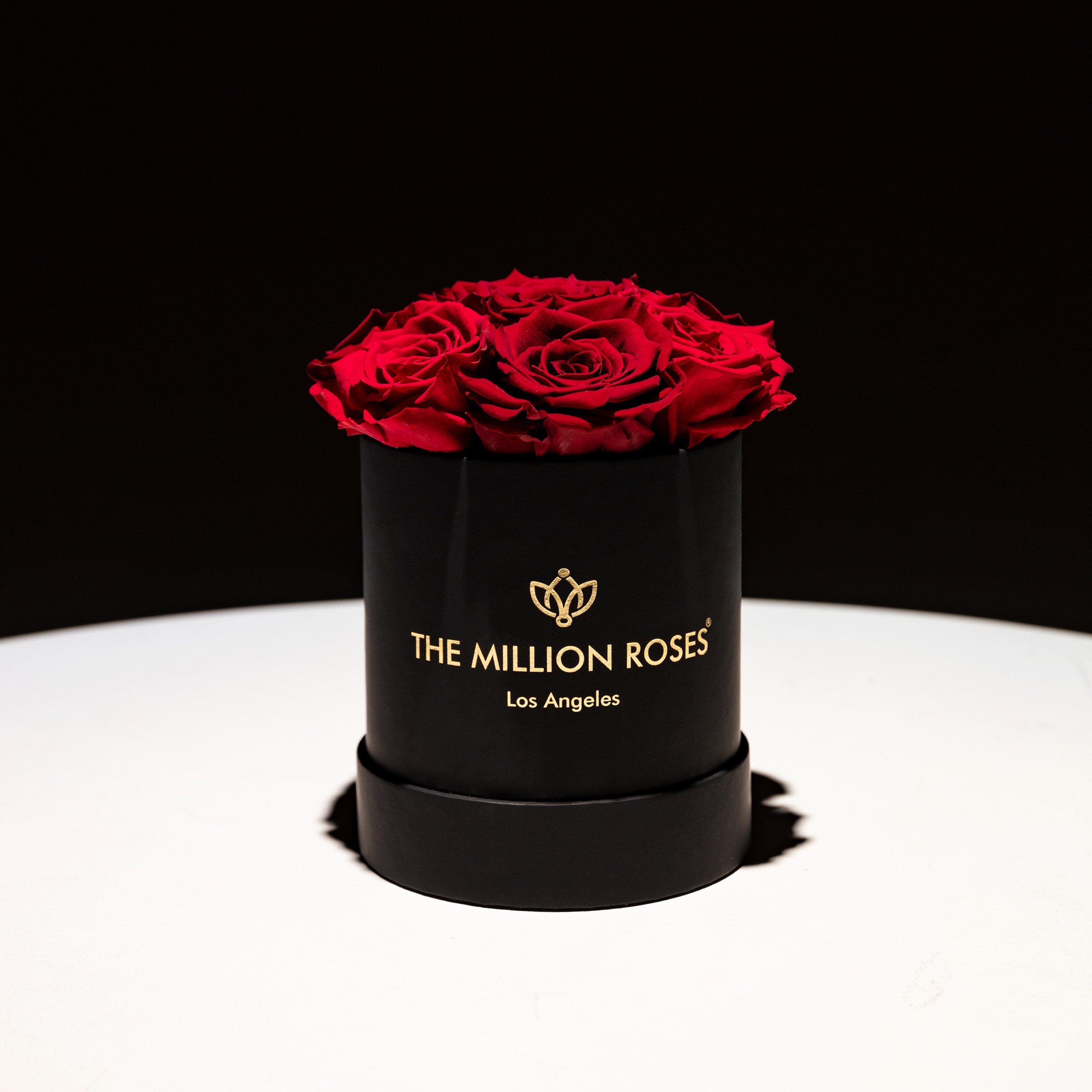 Basic Black Box | 7 Magenta & Burgundy Roses