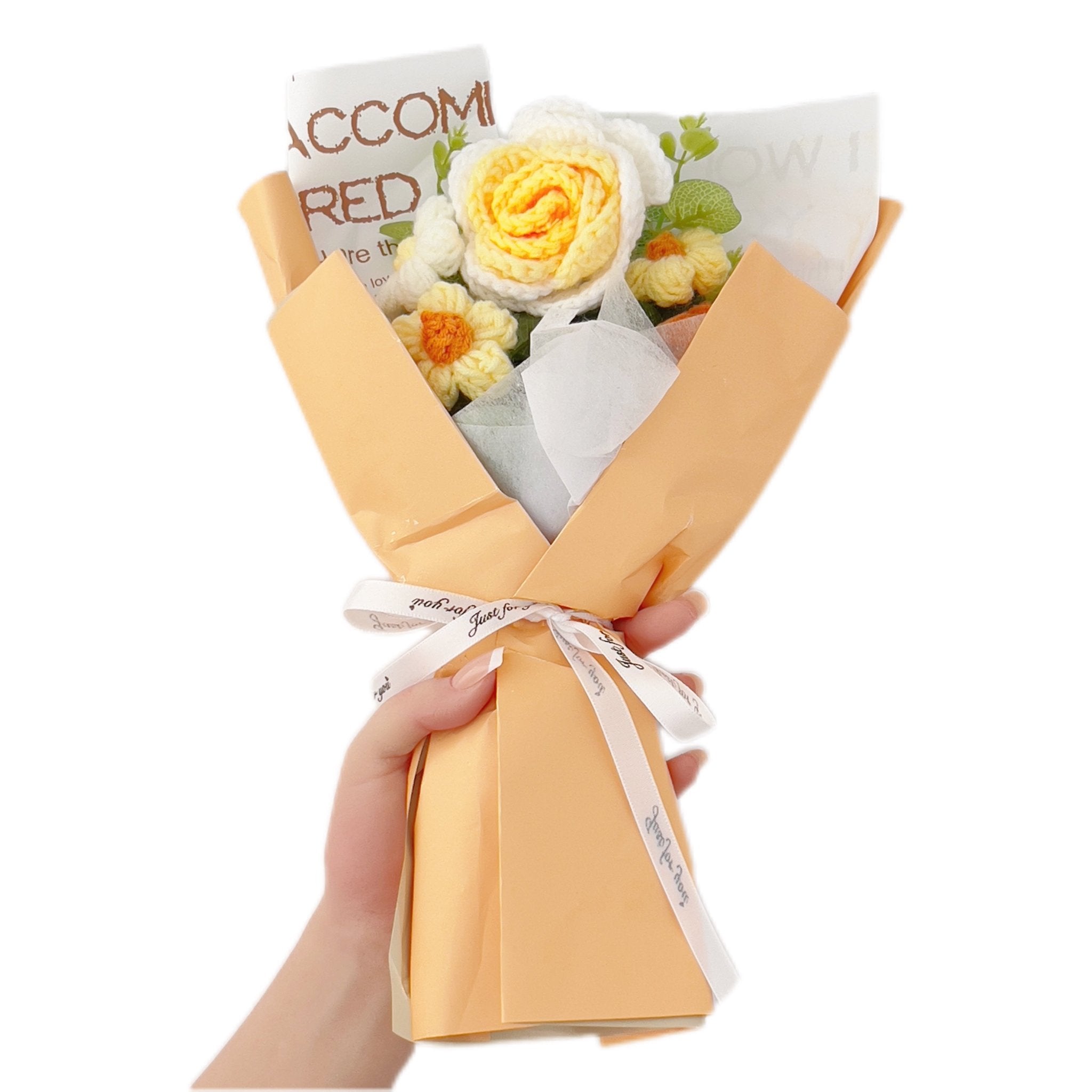 Rose Crochet Bouquet Romantic Gift for Girlfriend