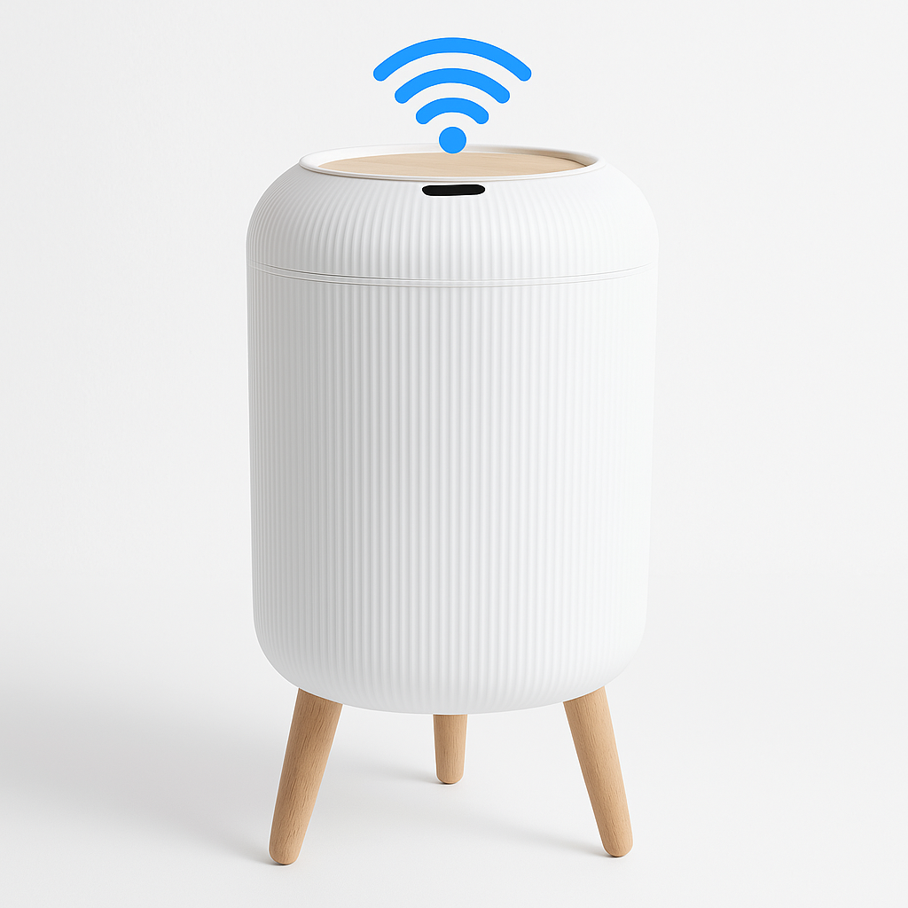 Automatic Motion Sensor Trash Can – Small Smart Bin with Lid for Home &amp; Office