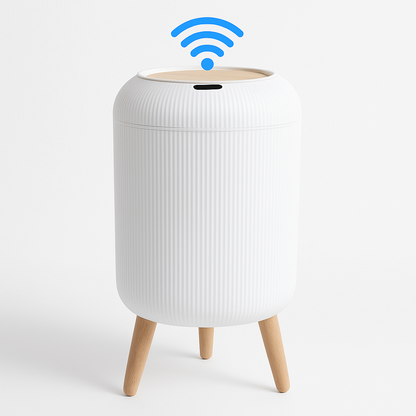 Automatic Motion Sensor Trash Can – Small Smart Bin with Lid for Home &amp; Office