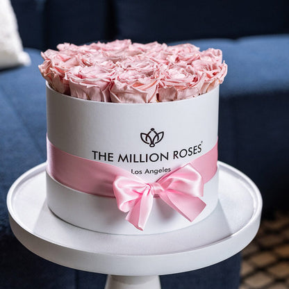 Classic White Box | 15 Light Pink Roses