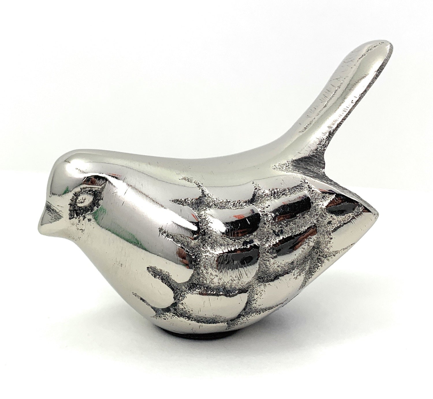 Vibhsa Bird Figurines Symbols of Health &amp; Happiness (Silver Rustic)