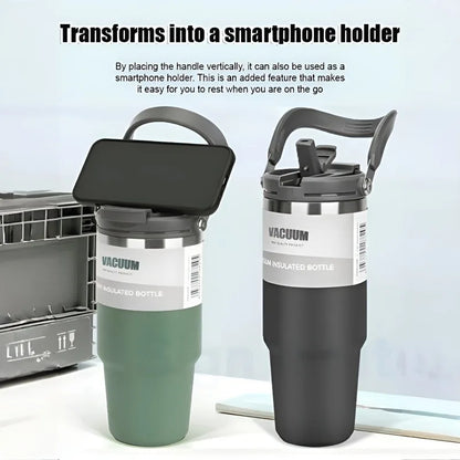 Extra Large Stainless Steel Thermal Mug – 900ml/1200ml Vacuum Insulated Portable Water Cup