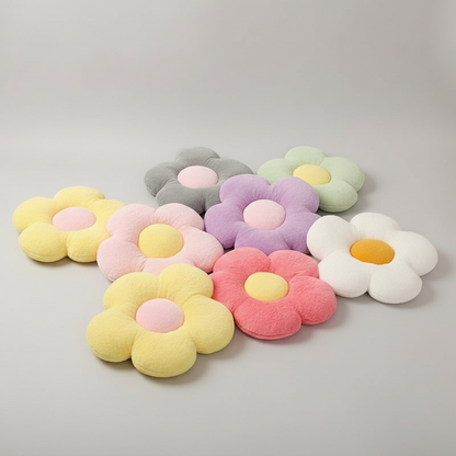 Five-Petal Flower Cushion - Throw Pillow