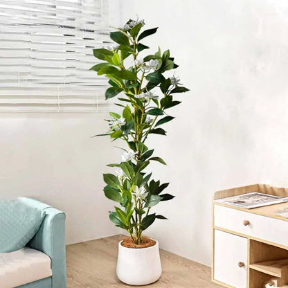 Large Artificial Ficus &amp; Fiddle Leaf Tree – 80/120cm Faux Banyan Plant for Home &amp; Garden Décor