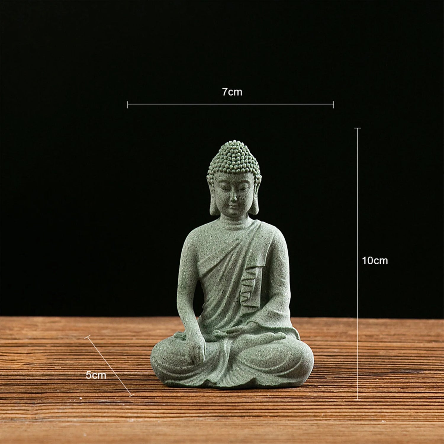 Stone Buddha Statue – Creative Tabletop Ornament for Meditation, Home Décor &amp; Housewarming Gift
