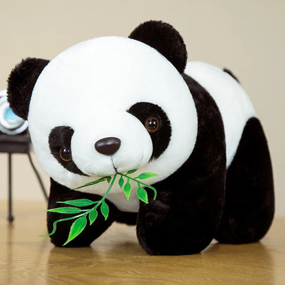 Cute Baby Panda Plush Toy (8in) – Soft Bamboo-Style Stuffed Animal Kawaii Doll for Kids &amp; Gifts