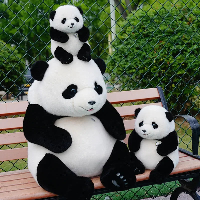 Kawaii Plush Panda Pillow – Soft Stuffed Animal Toy in 10in, 14in &amp; 20in Sizes