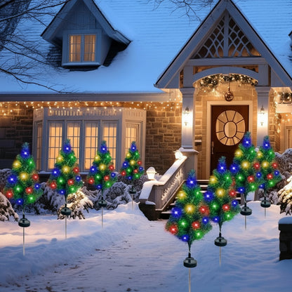 Outdoor Solar Christmas Tree Lights – Waterproof LED Garden Lamps for Lawn, Patio &amp; Holiday Décor