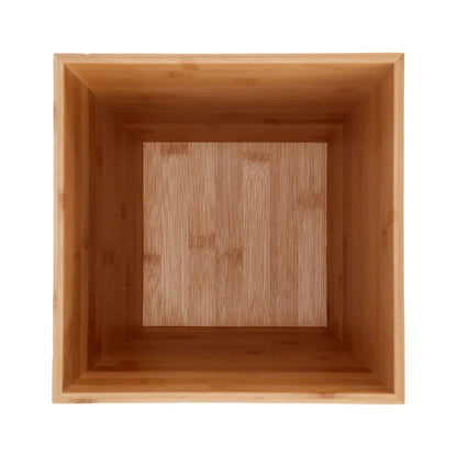 Bamboo Bathroom Wastebasket – Eco-Friendly Modern Trash Bin