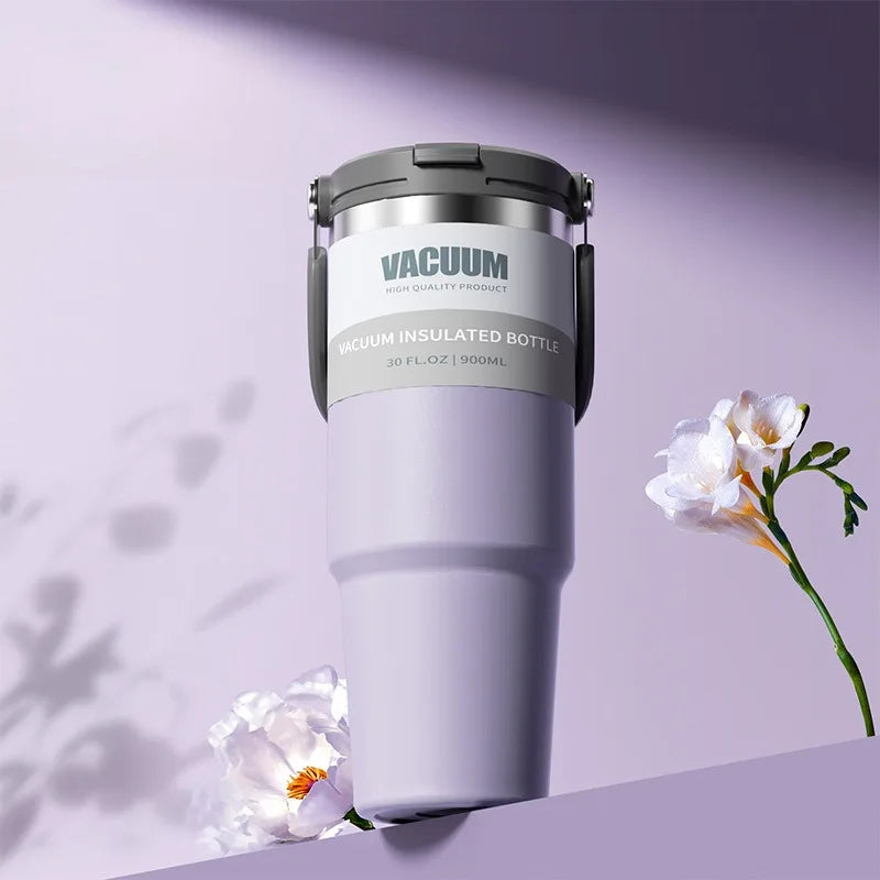 Extra Large Stainless Steel Thermal Mug – 900ml/1200ml Vacuum Insulated Portable Water Cup