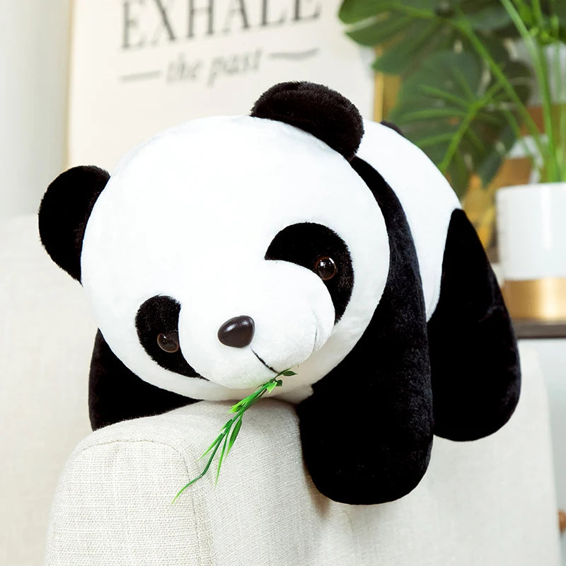 Cute Baby Panda Plush Toy (8in) – Soft Bamboo-Style Stuffed Animal Kawaii Doll for Kids &amp; Gifts
