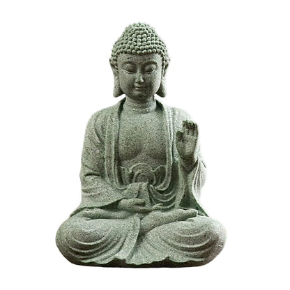 Stone Buddha Statue – Creative Tabletop Ornament for Meditation, Home Décor &amp; Housewarming Gift