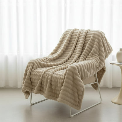 Imitation Rabbit Velvet Blanket – Soft Throw with Optional Pillowcase