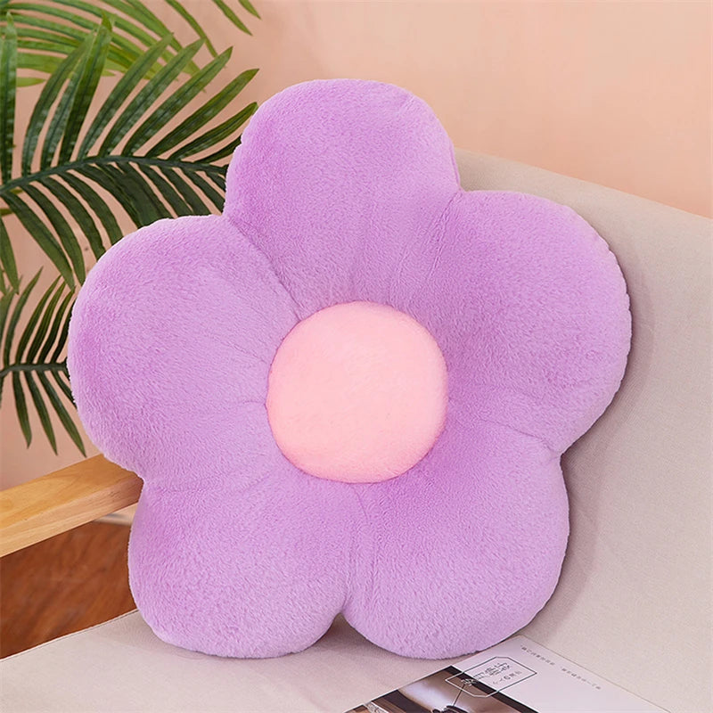 Five-Petal Flower Cushion - Throw Pillow