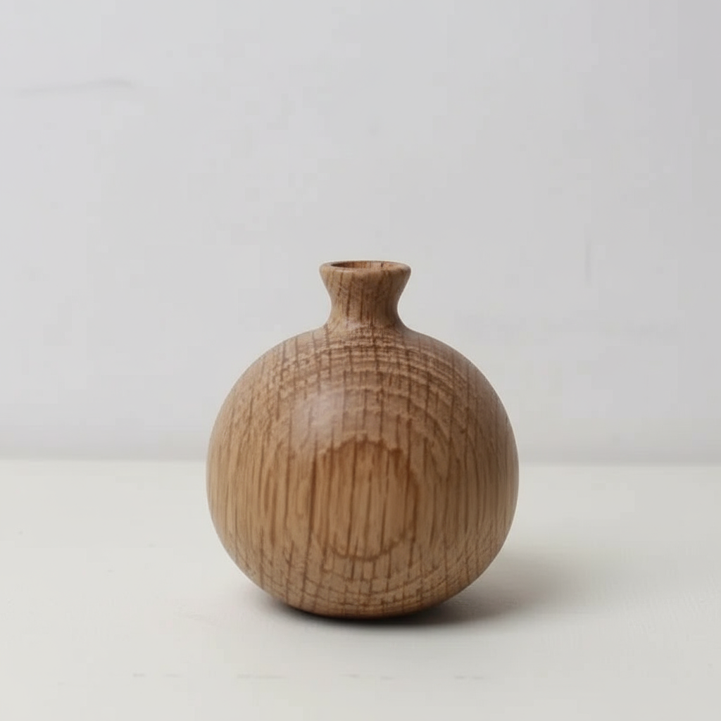 Rustic Handmade Wood Vase