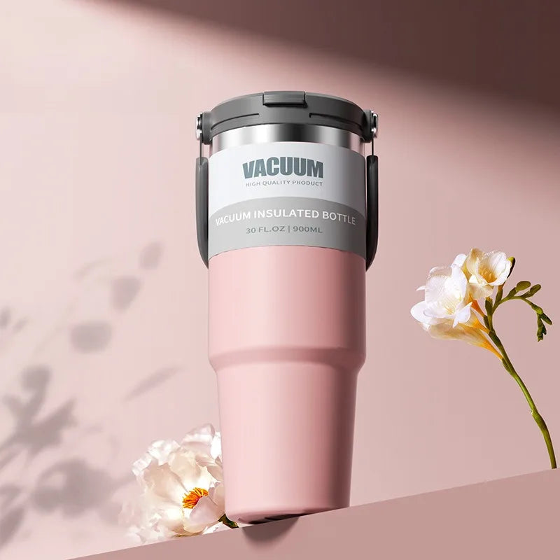 Extra Large Stainless Steel Thermal Mug – 900ml/1200ml Vacuum Insulated Portable Water Cup