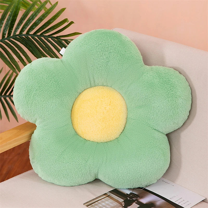 Five-Petal Flower Cushion - Throw Pillow