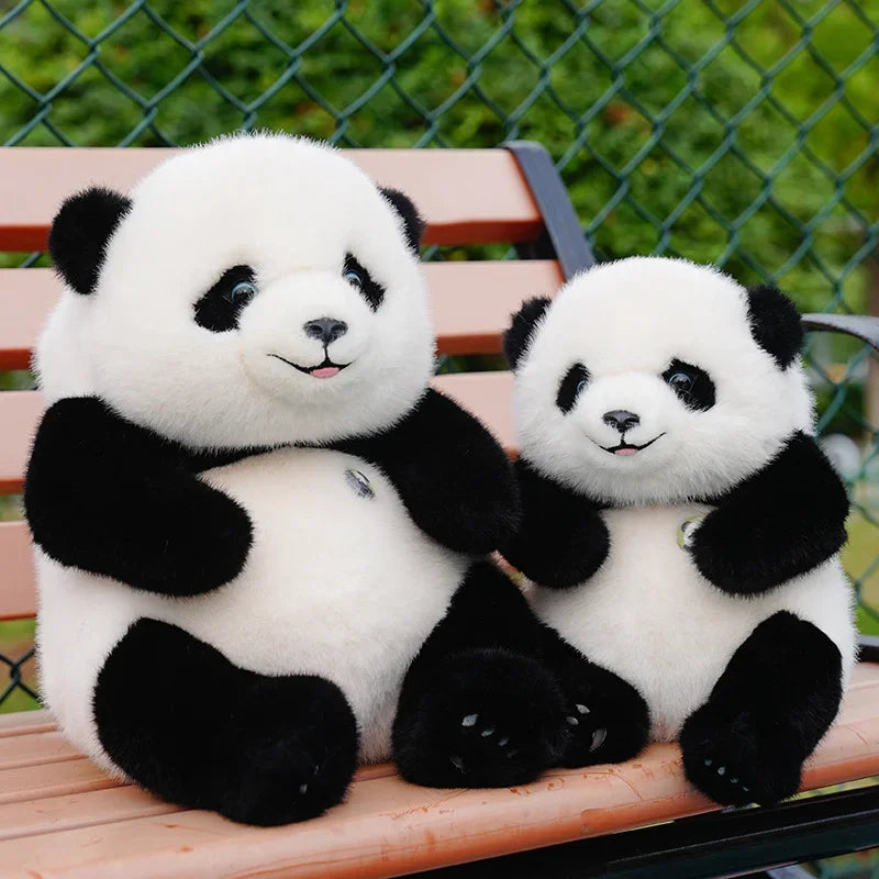 Kawaii Plush Panda Pillow – Soft Stuffed Animal Toy in 10in, 14in &amp; 20in Sizes
