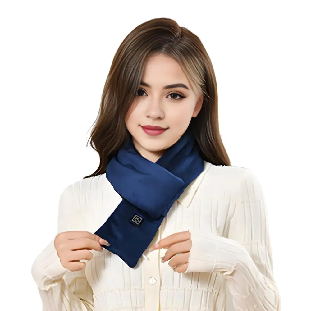 Rechargeable Heated Scarf – Waterproof Neck Warmer with 3 Heat Settings for Winter