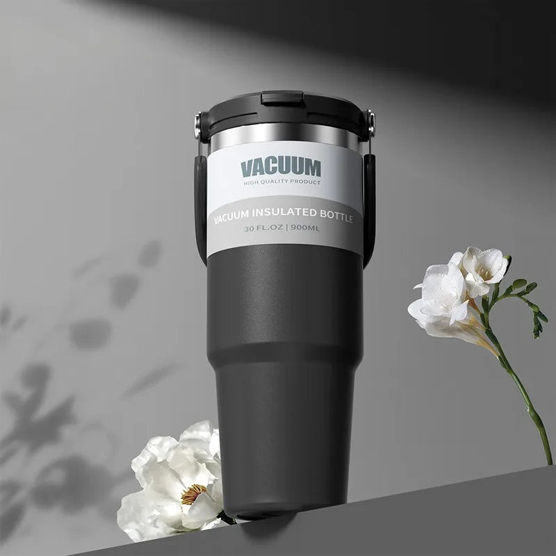 Extra Large Stainless Steel Thermal Mug – 900ml/1200ml Vacuum Insulated Portable Water Cup