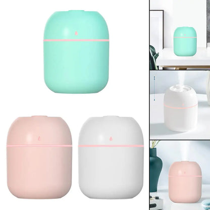 USB Ultrasonic Humidifier with LED Light – Cool Mist Aroma Diffuser with Auto Shut-Off
