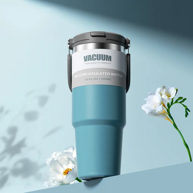 Extra Large Stainless Steel Thermal Mug – 900ml/1200ml Vacuum Insulated Portable Water Cup