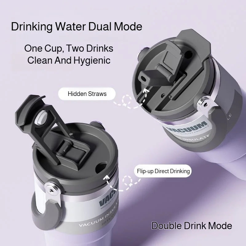 Extra Large Stainless Steel Thermal Mug – 900ml/1200ml Vacuum Insulated Portable Water Cup