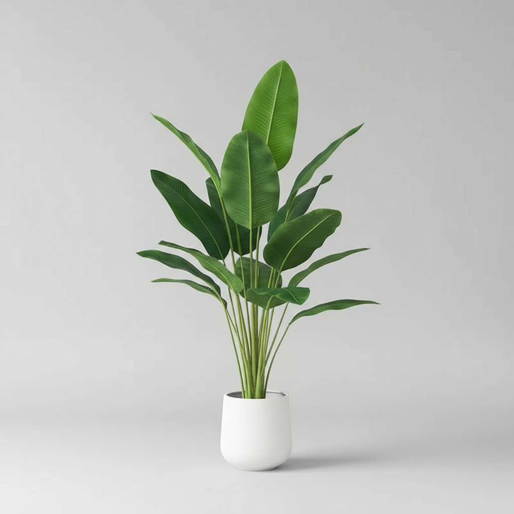 Artificial Tropical Palm &amp; Monstera Plant – Large Decorative Greenery