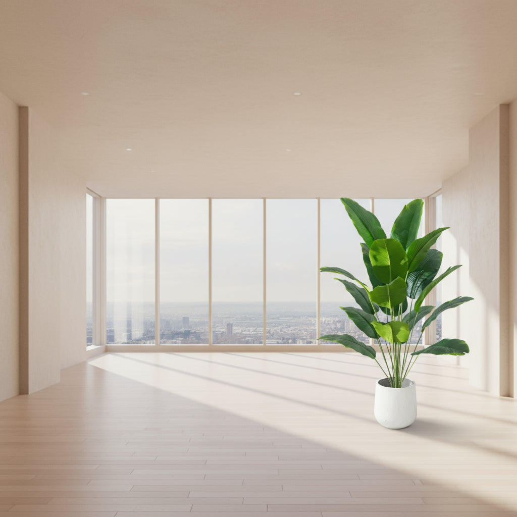 Artificial Tropical Palm &amp; Monstera Plant – Large Decorative Greenery