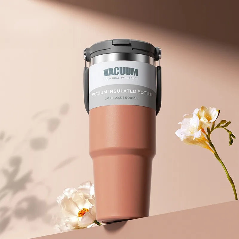 Extra Large Stainless Steel Thermal Mug – 900ml/1200ml Vacuum Insulated Portable Water Cup