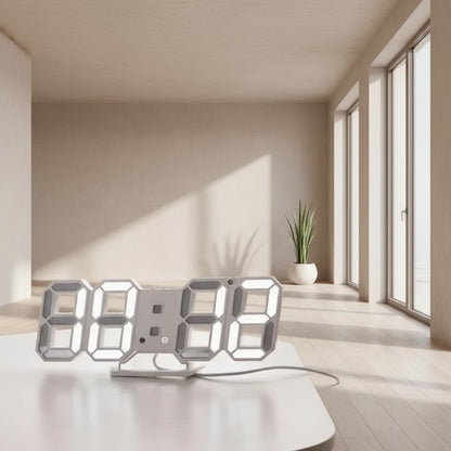 Modern 3D LED Digital Wall Clock