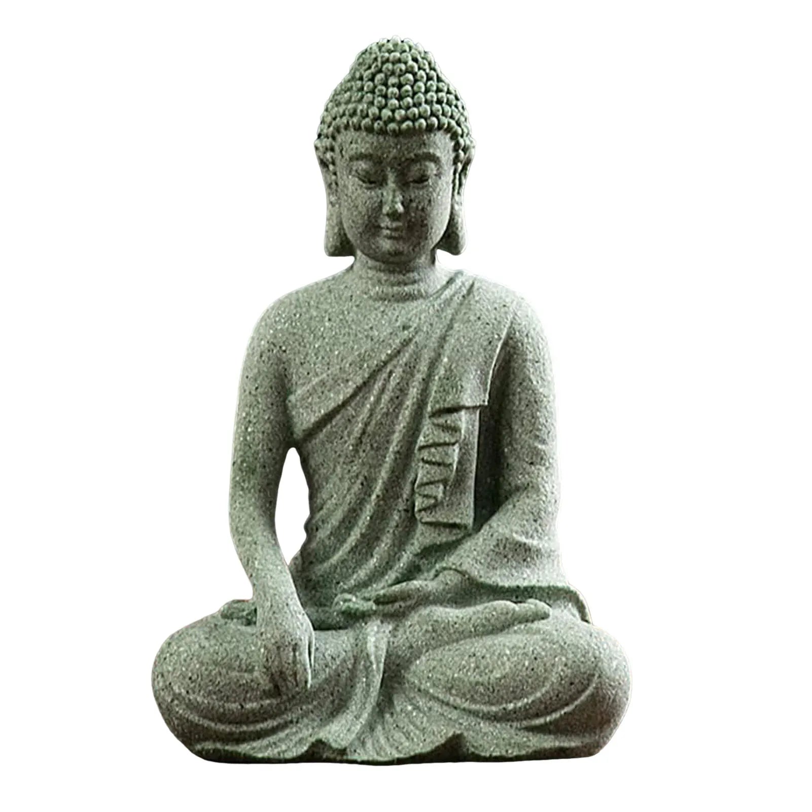 Stone Buddha Statue – Creative Tabletop Ornament for Meditation, Home Décor &amp; Housewarming Gift